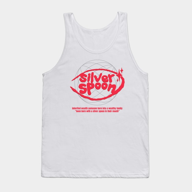 Silver Spoon word lettering art Tank Top by idbihevier